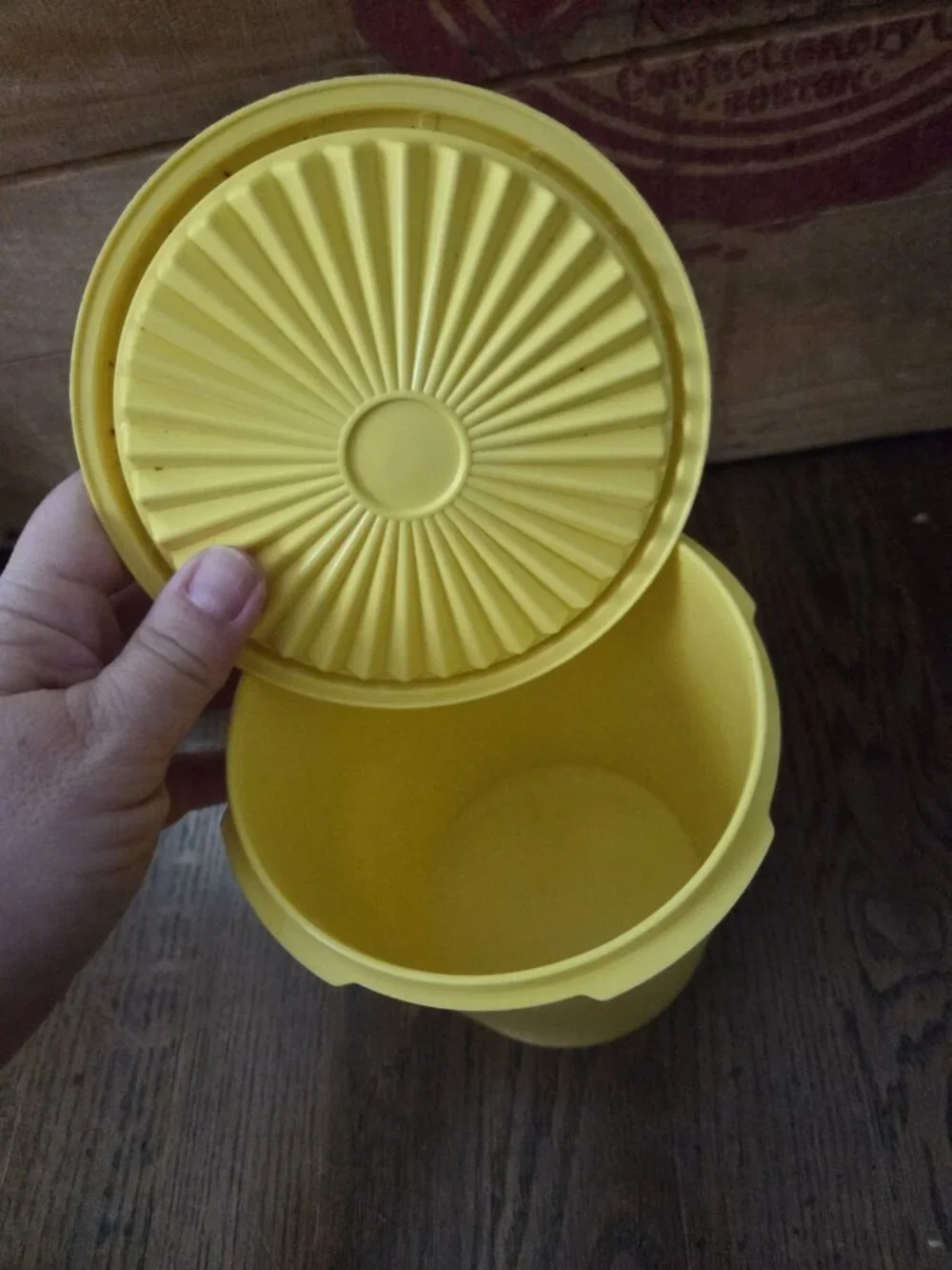 Vintage Tupperware Yellow 6.5